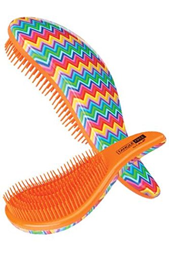 Cala Tangle Free, Detangler Hair Brush, Rainbow Zigzags