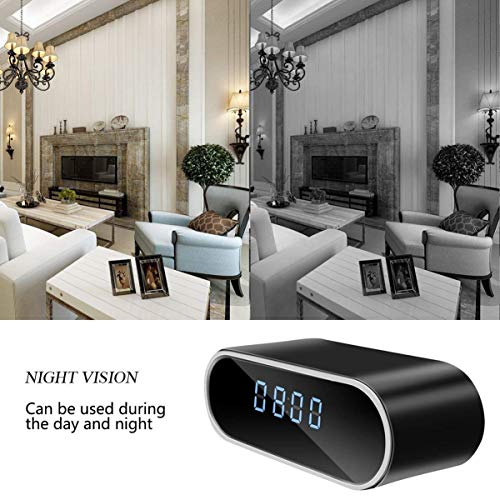 Spy Camera, 1080P Hidden Camera Clock WiFi Video Recorder 140° Wide Angle Lens Wireless IP Cameras for Indoor Home Security Monitoring Nanny Cam with Night Vision Motion Detection. - Thumbnail 5