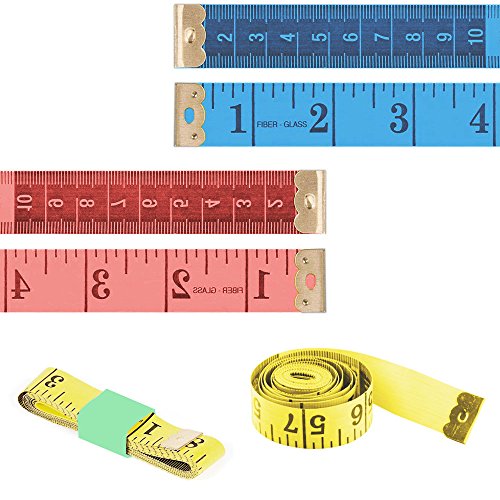 PRALB 25pcs 2Scale (12Inch and 30CM) Wood Rulers Wooden Ruler School Rulers Office Rulers and 6Pcs Clothing Measuring Rulers,Soft Tape Measure for Office and Home - Thumbnail 2