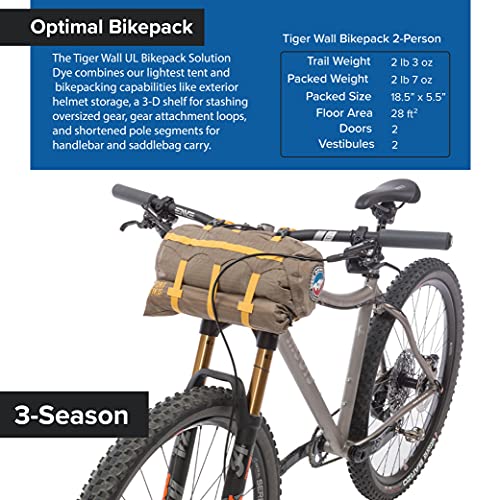 Big Agnes Tiger Wall UL2 Ultralight Bikepacking Tent with UVResistant