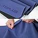TOPLUS Travel Yoga Mat, 1/16 inch Thin&Foldable Travel Mat- Natural Suede Anti Slip Yoga Mat Travel, Yoga Pilates (Sea Blue)thumb 3