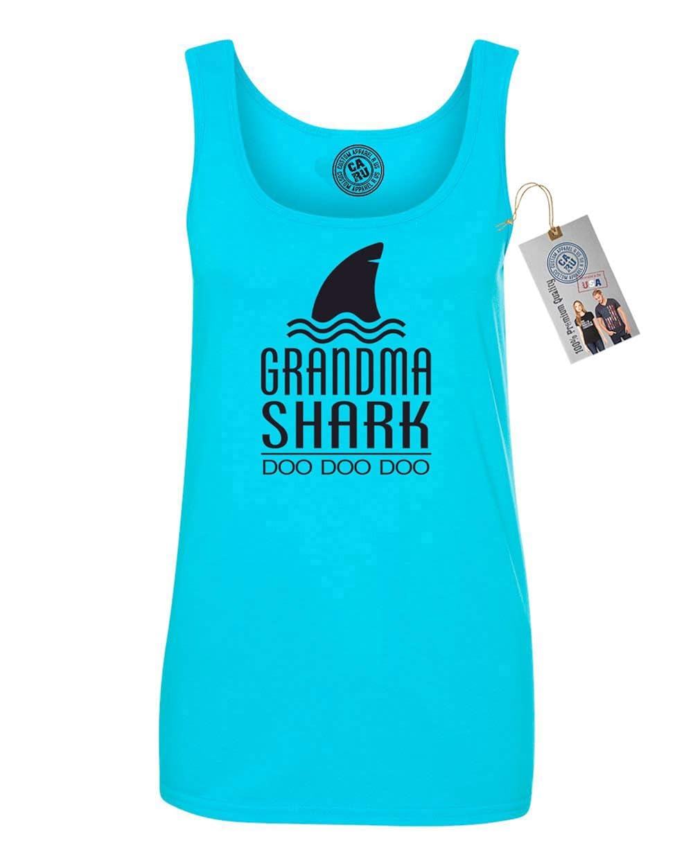 Grandma Shark Doo Doo Baby Shark Womens Tank Top Shirt