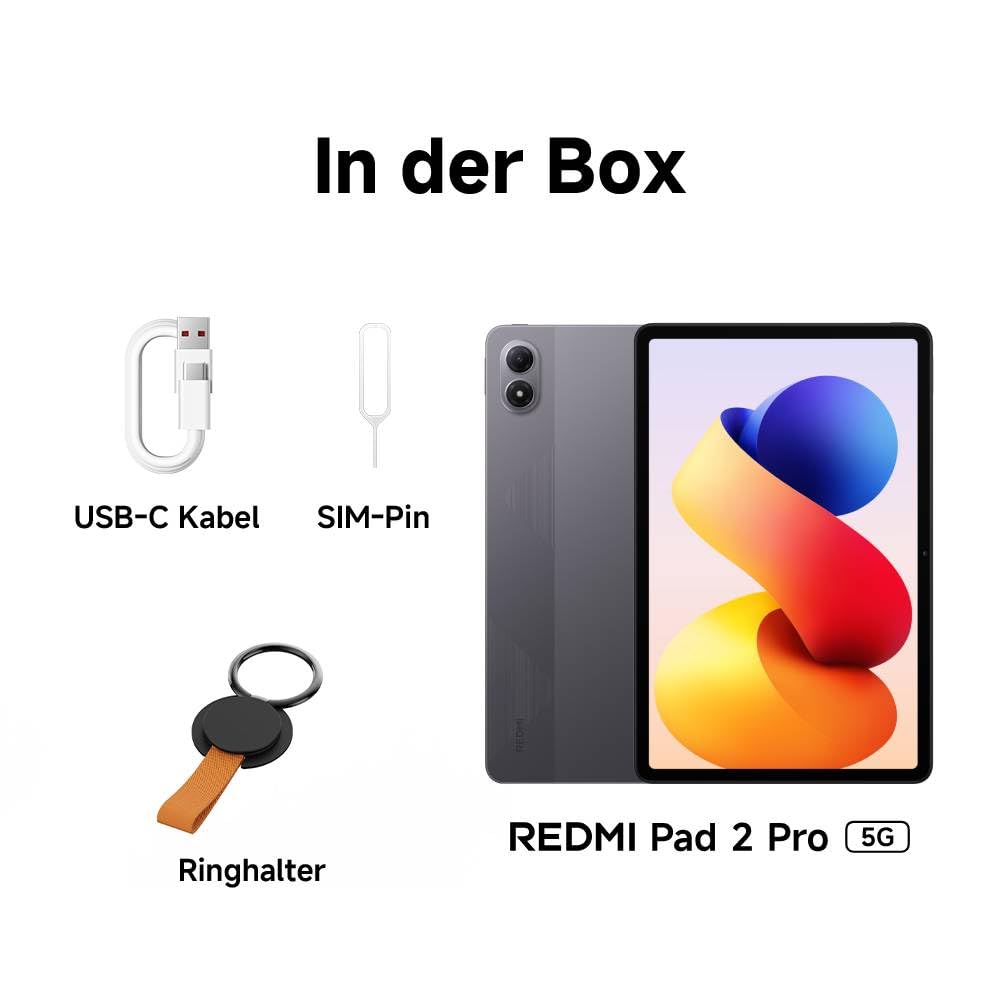 XIAOMI REDMI Pad 2 Pro 5G, 8+256GB, 12,1",12000mAh großer Akku, Graphitgrau 9