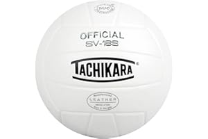 Tachikara Institutional Quality Composite Leather Volleyball, Royal-White