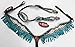 PRORIDER Horse Tack Bridle Western Leather Headstall Breast Collar Turquoise Rodeo 80213Athumb 3