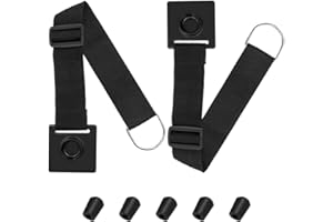 SourceTon Cello Endpin Stopper 2 Pack with 5 Rubber Tips - Adjustable Non-Slip Floor Protector (50-80cm) for All Cello Sizes