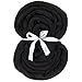 Merino Wool Roving Top - 21um Needle Felting DIY Craft Materials (-3.5OZ) (Black)