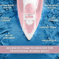 Utopia Home Steam Iron for Clothes - Non-Stick