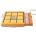 Wooden Sudoku Board Game - with Book of 100 Sudoku Puzzles - Math Brain Teaser Desktop Toys