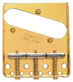 Fender 3-Saddle American Vintage Telecaster Bridge Assembly with Chromed - Gold