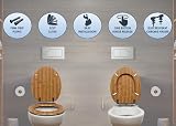 AQUALONA Luxury Soft Close Toilet Seat Moulded Wood Bamboo Hinges view 6