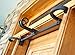 Front Door Garland Hanger - Adjustable, Heavy-Duty Cast Iron Decor | No Nails, No Damage - Brown (Single Door)