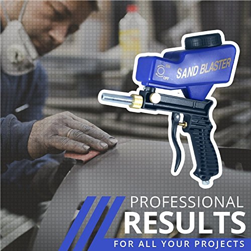 Portable Sand Blaster, Media Blasting Nozzle Gun, Gravity Feed