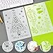 Jovitec 20 Pieces Christmas Stencils Journal Template Painting Stencil for Notebook Christmas Card DIY Projects, Assorted Styles