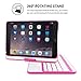iPad Mini 1 / 2 / 3 360 Rotatable Keyboard Case, Snugg - Ultra Slim Keyboard Cover Case with Bluetooth Connectivity (Hot Pink) For Apple iPad Mini 1 / 2 / 3 Retina