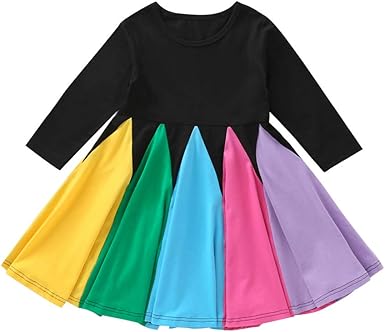 colorful skater dress