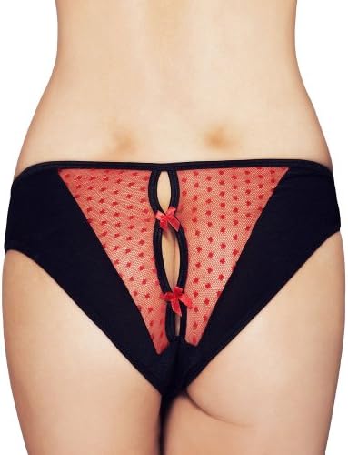 Mio Sexy Jet Duchess Black and Red Panties PM65