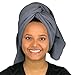 100% Cotton Absorbent T-Shirt Towel GRAY (49 X 32in) Have Healthy Hair Without The Damage or Frizz (GRAY)