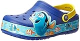 crocs Finding Dory K Light-Up Clog (Toddler/Little Kid), Cerulean Blue/Lemon, 6 M US Toddler