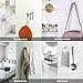 Adhesive Hooks, Anteer Self Stick Towel Robe Hooks Key Hooks Heavy Duty Coat Hooks Stainless Steel Sticky Wall Hooks for Home, Kitchen, Bathroom