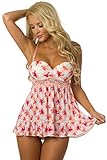 Velvet Kitten Sexy Garden Party Babydoll Set for Women 514945