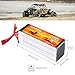 FLOUREON 6S 22.2V 45C 4500mAh RC Battery Lipo Battery Pack with Deans T Plug for RC Airplane Helicopter UAV Drone FPV,RC Evader BX Car, RC Truck, RC Truggy(2-Packs)