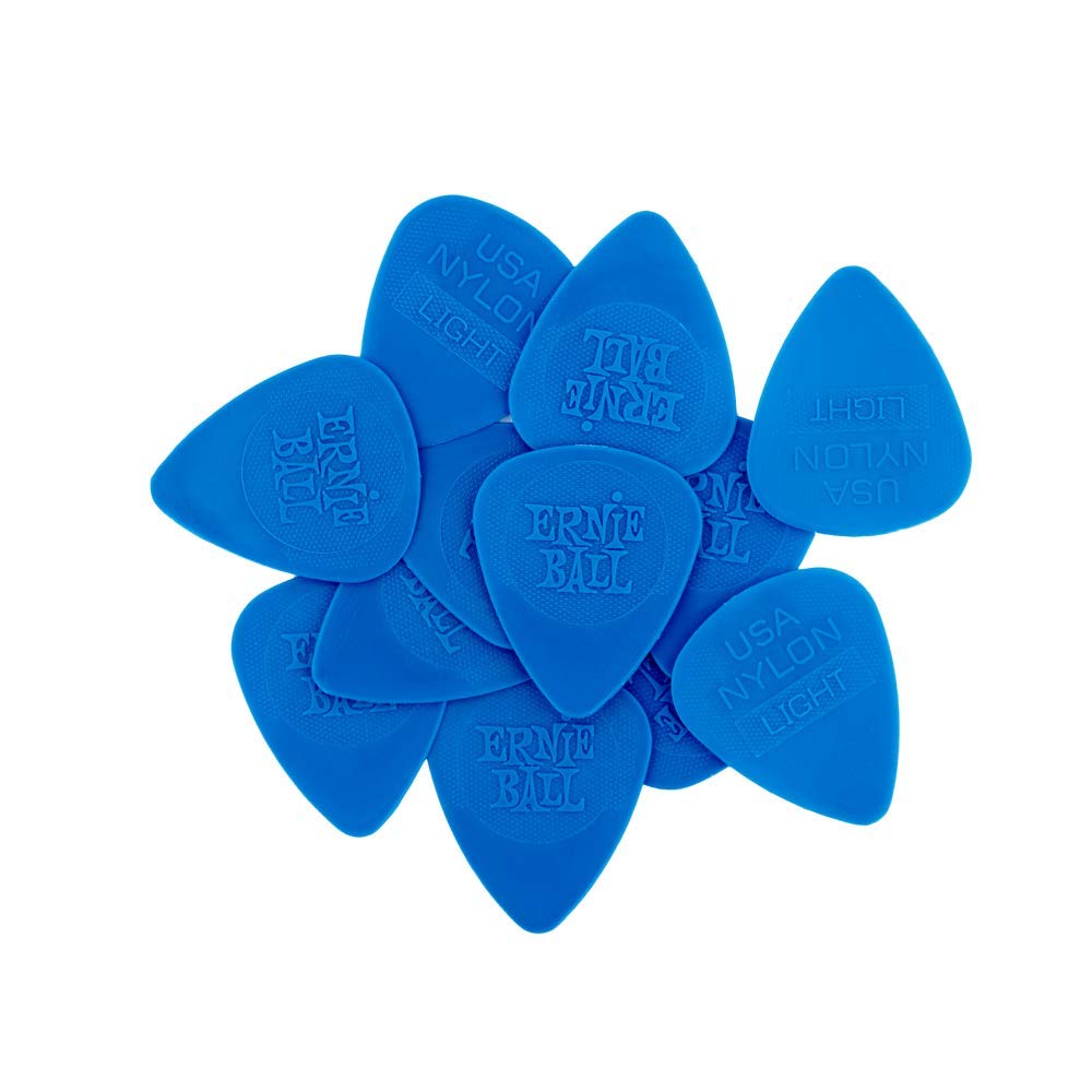 Ernie Ball Thin Injection Molded Nylon Picks 0.53mm bag of 12