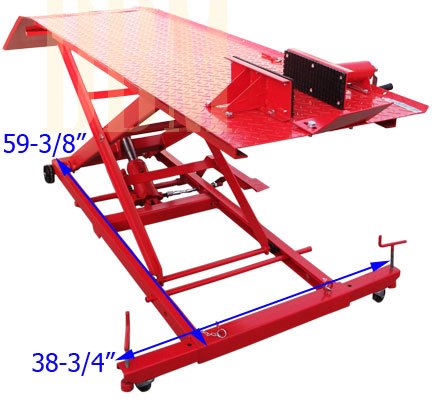 2 Hydraulic+Motorcycle+Table+Stand+Generic