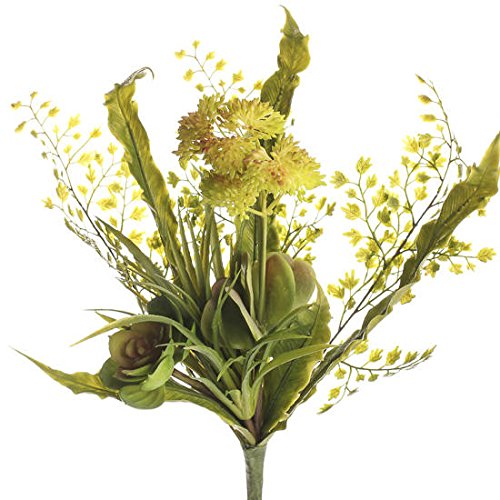 Light and Airy Sweet Green Artificial Succluent and Greenery Embellishing Spray for Florals, Crafting and Decorating