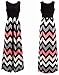 LIYOHON Women's Summer Maxi Dress Boho Loose Striped Floral Printed Casual Sleeveless Party Tank Long Dresses-Black-b-L