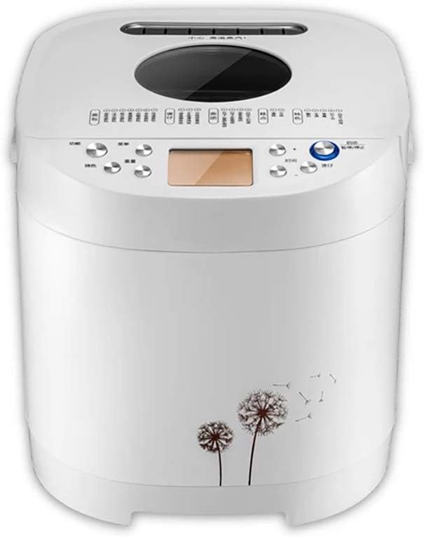 DOOK 650W Automatic Bread Maker,Programmable Bread Maker, LED Display, (21 Programs, Online Recipes, 3 Shell Colors, 13-Hour Appointment, 1-Hour Insulation (305 280 285mm White Dandelion)
