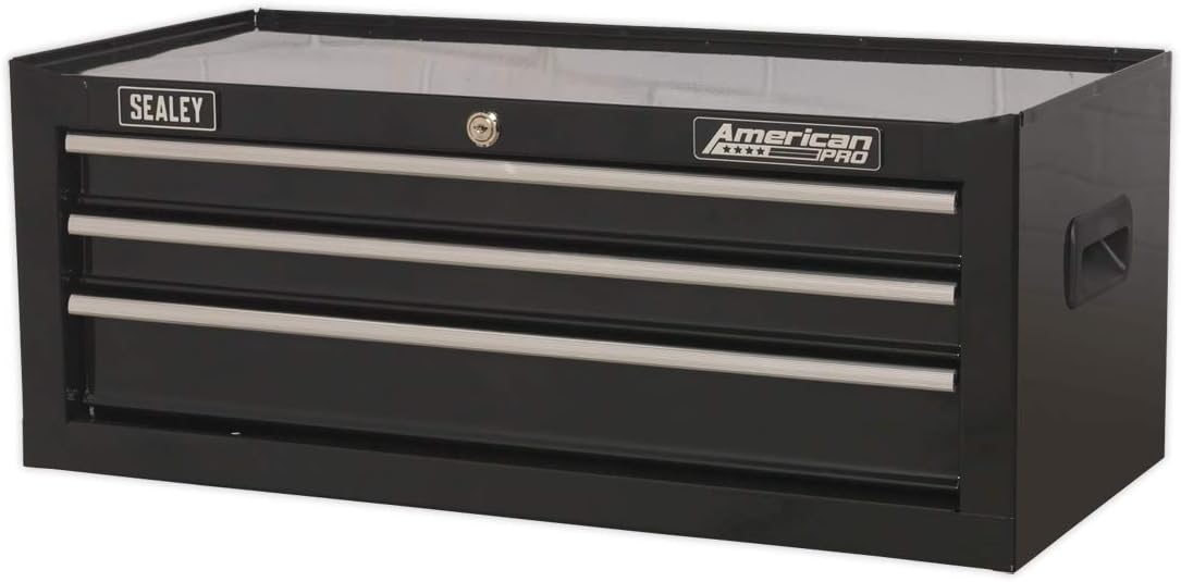 Sealey Ap223B Mid-Box 3 Drawer With Ball Bearing Runners - Black, Medium - Image 3