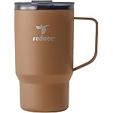 REDUCE Hot1 18 oz Hot1 Stainless Steel Insulated Mug with Temperature Adjusting Lid - Dual-Wall Vacuum, Cupholder Friendly - Keeps Drinks Hot for 6 Hours - Ideal for Coffee, Tea & Other - Java