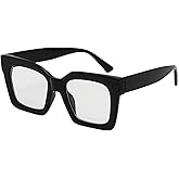 Mad Shade Fashion Optical Glasses for Men & Women, Modern Classic Square Rectangle Clear Lenses, Lightweight Durable Eyewear