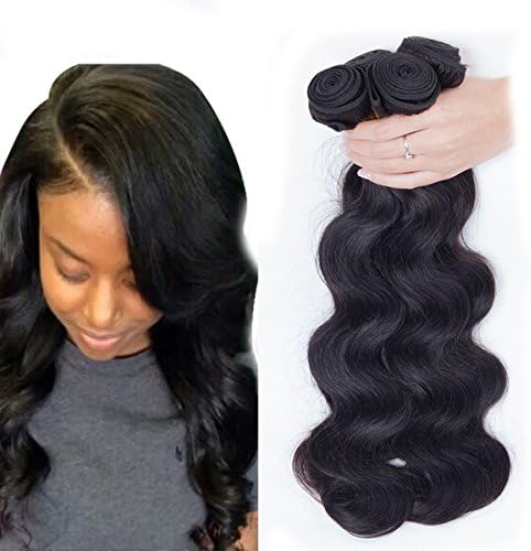 Dream Show Brazilian Human Hair Body Wave 100% Hair Extensions Weft Weave Natural Color 3 Bundles/lot, 300g Total (100g Each) Grade 7A(24 24 24)