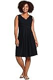 green emerald velvet dress Lands' End Women's Starfish 3/4 Sleeve Dress X-Small Black at Amazon  Women's Clothing store main image 0