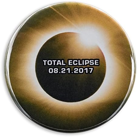 2017 Solar Eclipse Totality Diamond Ring Pocket Mirror Refrigerator Magnet or Pinback Button