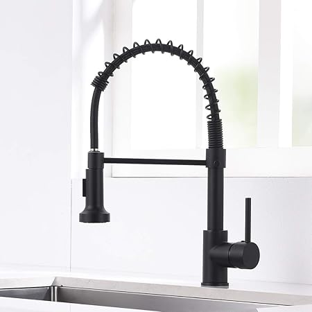 Pull Down Kitchen Sink Faucet Commercial Spring Single Handle