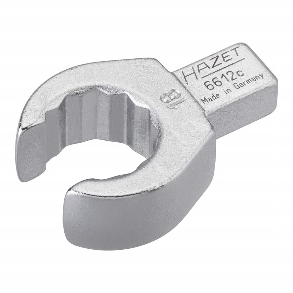 HAZET 6612C-18 46.1 mm 12-Point Profile Insert Box-End Open Wrench - Chrome-Plated