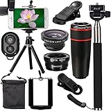 XCSOURCE Mini Lens Kit for  iphone and Android Smartphones (12-Items)