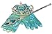 Princess Dress up Party Accessories - 3 Piece Gift Set: Gloves, Tiara and Wand (Aqua Blue)