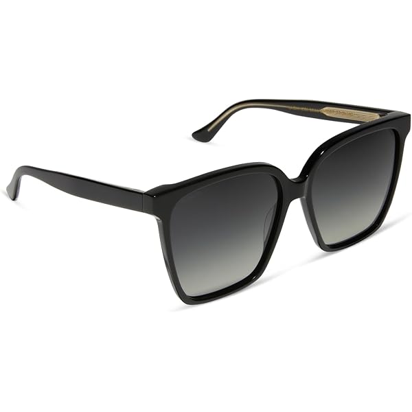 DIFF Iconica Thea Designer Square Oversize Sunglasses - Black Frame/Grey Lenses Amazon.com: DIFF Iconica Thea Designer Oversized Square  main image 3