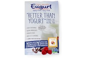EUGURT "Better Than Yogurt" Make At Home Mix (Dairy and Soy Free!) (Peach, 1-Pack)