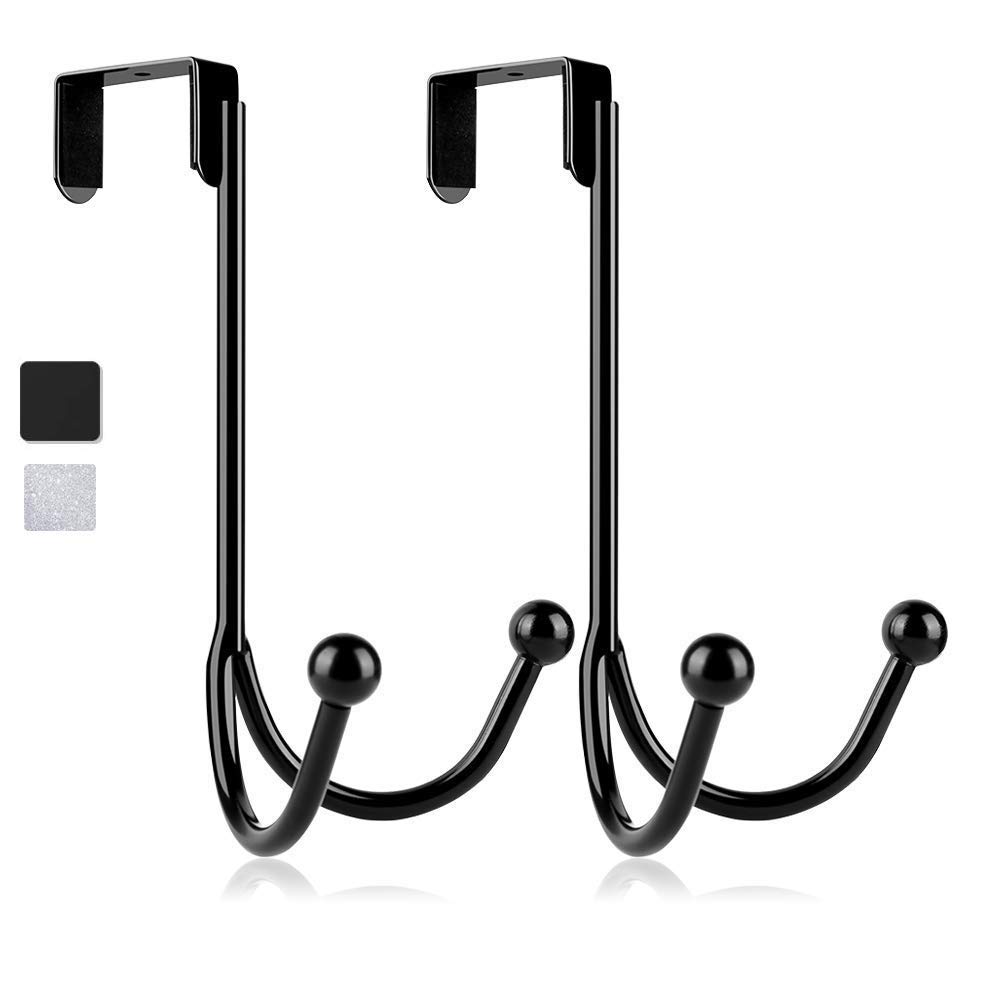 HFHOME 2Packs Over The Door Double Hanger
