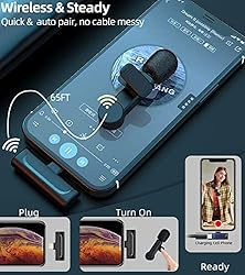 EZColoris Wireless Microphone for Android Phone USB