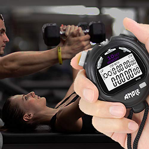 image for Amble Stopwatch, Countdown Timer and Stopwatch Record 10 Memories Lap 