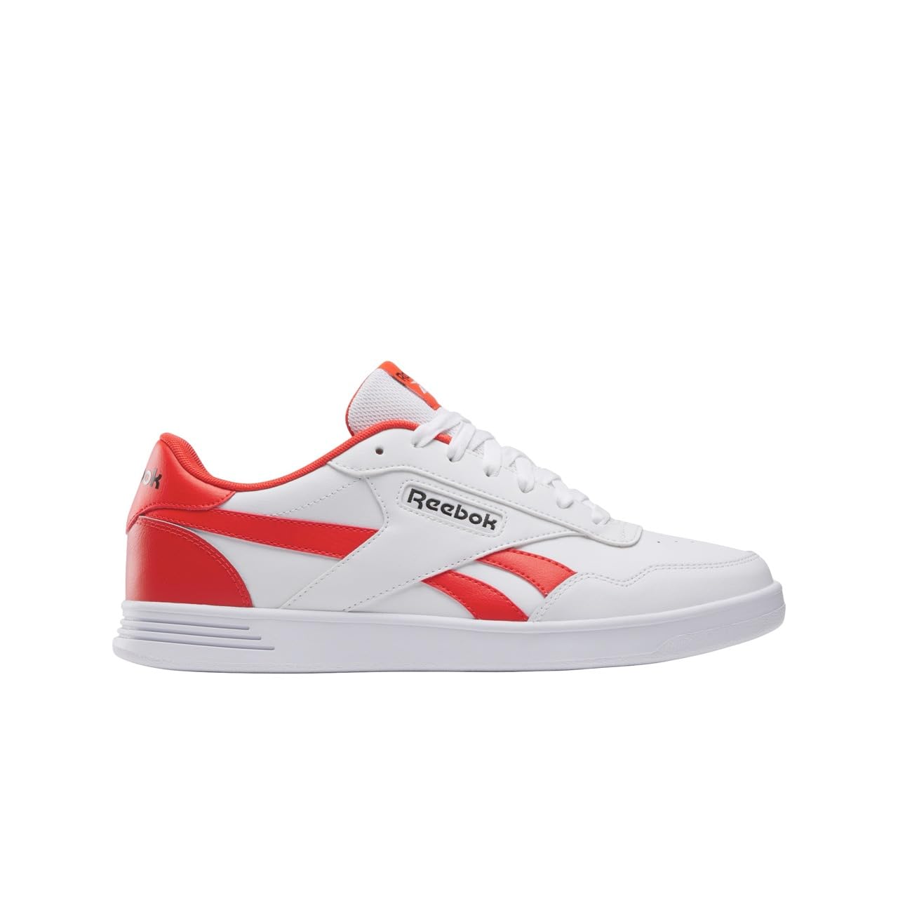 Reebok Unisex Court Advance Sneaker, Footwear White/Energy Red/Black, 12 Women/ 10.5 Men Image