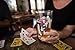 Avery Barn 16 oz Pint Beer Glasses - Casino Night Poker Blackjack Party Supplies Color Changing Playing Card Drinking Pub Glassware - Gift for Him - Set of 4