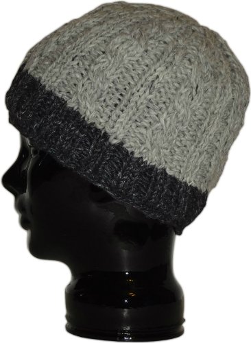 Authentic Soul Heather Gray Hand Knit Beanie Hat