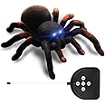 Aerbee RC Spider Tarantula, Wireless Remote Control High Simulation Spider Toy with Glowing Eyes, Perfect for Joke Game Kids Playing